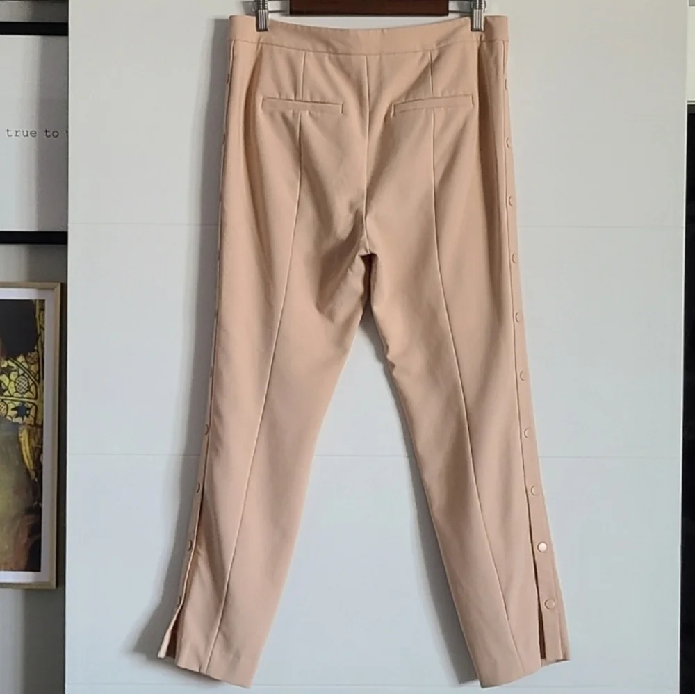 Tibi Anson Skinny Crop Pants, Size 10, Blush, EUC